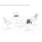 Square conference table Harman