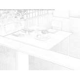 Square conference table Winford