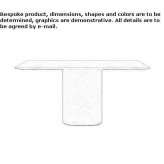 Kwadratowy cementowy stół konferencyjny Ratne