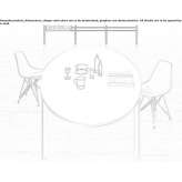Round aluminum conference table Kromeriz