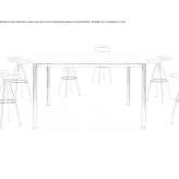 Square high conference table Eoures