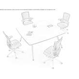 Square conference table Brassall