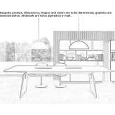 Rectangular conference table Tullinge