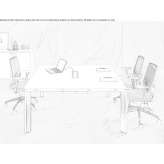 Square conference table Huelamo