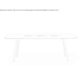 Wooden high conference table with cable management system Lamas