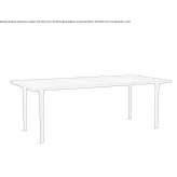 Rectangular walnut table Kenscoff