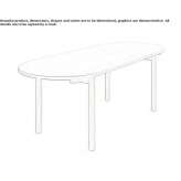 Solid wood table Wakeman