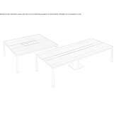 Conference table with cable management system Simmern