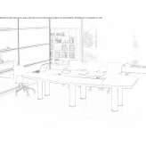 Conference table with cable management system Ritzing