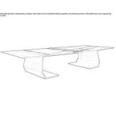 Sahara Noir marble conference table Zawidz