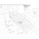 Oval wooden conference table Wozniki