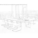 Wooden conference table Besano