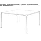 Square crystal table Illies