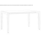 Rectangular ash table Rzewnie