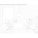 Rectangular conference table in contemporary style with cable management system Wanderup