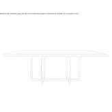 Rectangular wooden conference table Brundall