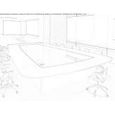 Prostokątny stół konferencyjny z forniru drewnianego z możliwością prowadzenia kabli Jasliska