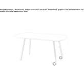Conference table on wheels Lurano