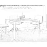 Laminam® square conference table Alberic