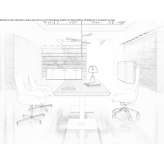 Rectangular wooden conference table Harlan