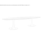 Oval wooden table Aquia