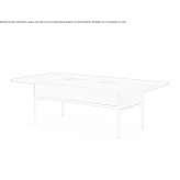 Rectangular conference table made of wooden veneer Amarasti