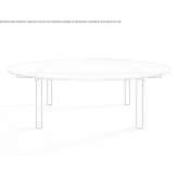 Modular round glass conference table Holzheim