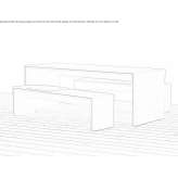 Prostokątny drewniany stół konferencyjny Bojaca