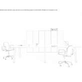 Modular rectangular wooden conference table Dalyan