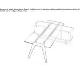 Wooden conference table in a modern style Fondi
