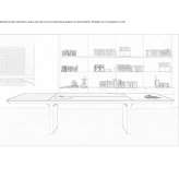 Rectangular leather conference table Asbestos