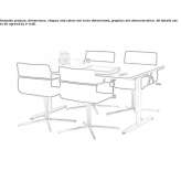 Height adjustable conference table Medvedok