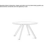 Round conference table Domony