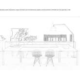 Conference table made of wooden veneer with cable management Aubigny