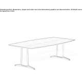 Rectangular conference table Yagoona