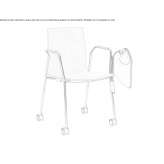 Beech training chair with a writing tablet Hollym