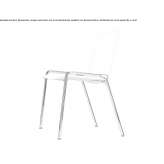 Stackable plastic training chair Guingamp
