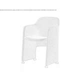 Fabric training chair with armrests Valnegra