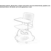 Training chair with writing tablet Aracena