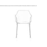 Polypropylene chair with stackable armrests Spasovo