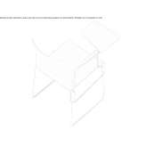 Krzesło szkoleniowe z technopolimeru z tabletem do pisania Elling