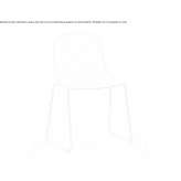 Polypropylene chair based on a sled Verzej