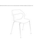 Polypropylene chair/training chair Orista