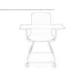 Polypropylene training chair with storage Kolomna