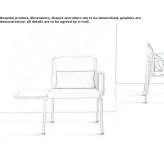 Training chair with writing tablet Guerard