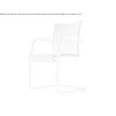 Fabric training chair with supports and armrests Sanluri