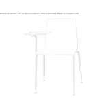 Training chair with writing tablet Girard