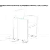 Foldable training chair with writing tablet Trevose