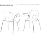 Training chair with writing tablet Absdorf