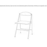 Folding chair in die-cast aluminum Breves